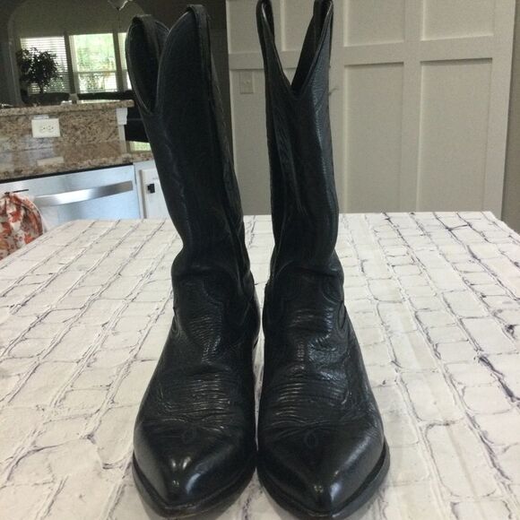 Justin Imperfect Western Boots Men’s Size 9 1/2 D Color Black Classic main image 5